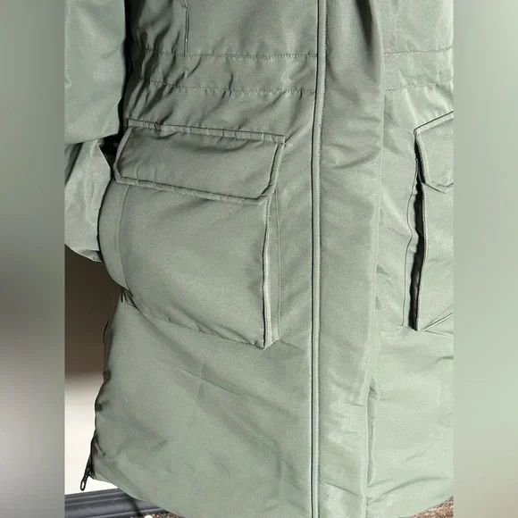 Spyder Women's Olive Hooded Puffer Coat - Picture 3 of 16